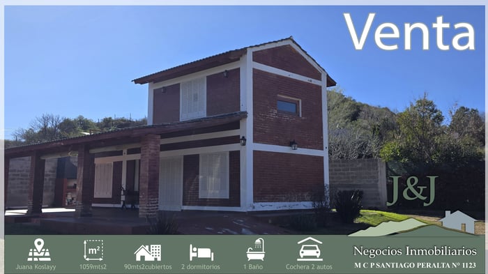 Vendo casa en Juana Koslay, excelente zona - Apta crédito  image